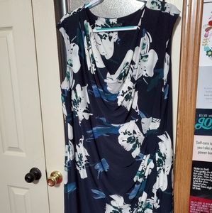 22W Ralph Lauren Faux Wrap Dress